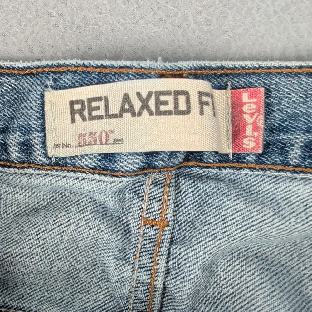 Levi's 550‎ Jeans Men's 42x29 Light Wash Denim Relaxed Fit Straight